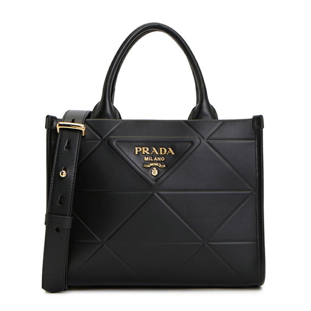 Prada Milano Calf Leather Handbag Black